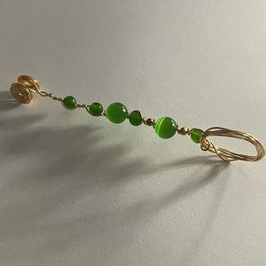 Handmade Green Jade Smoke Ring By PR Artisan